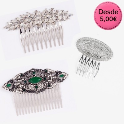 Peinetas Vintage Color Plata