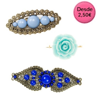 Broches Flamencos Color Azul