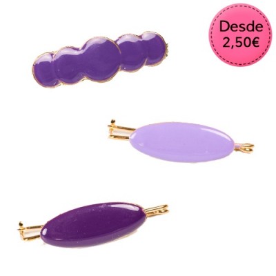 Broches Flamencos color Lila y Violeta