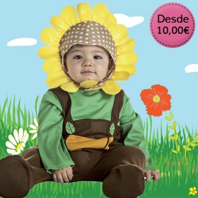 Flower, fruit and veggie costumes for babies