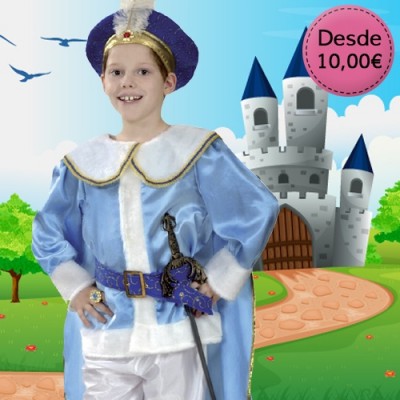 Disfraces de Príncipes, Reyes y Guerreros para niño