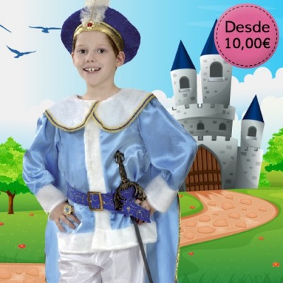Prince, king and warrior costumes for boys