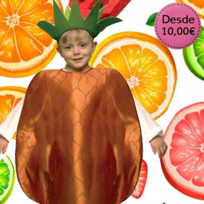 Flower, fruit and veggie costumes for boys