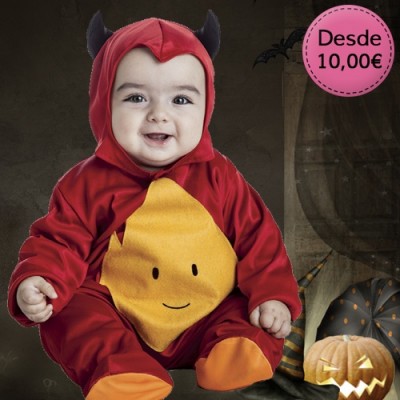 Little devil, vampire and witch costumes for babies