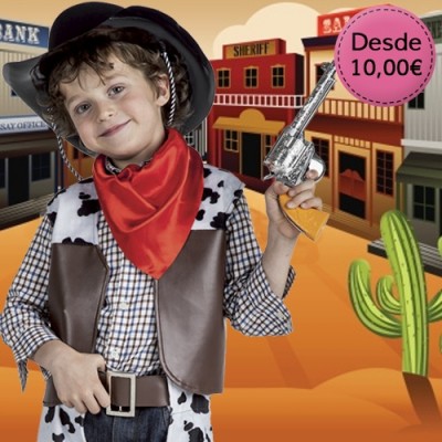 Disfraces de indios y vaqueros para niños