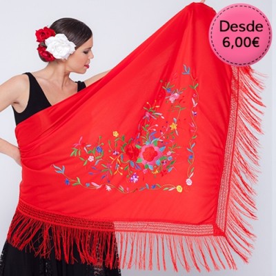 Mantón de Flamenca para Mujer - Mantones Flamencos