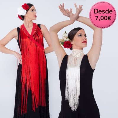 Mantones y Mantoncillos de Flecos para Flamenca