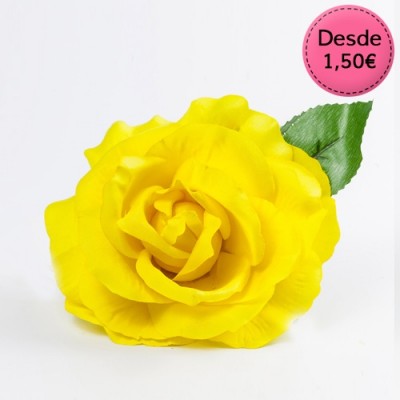 Flores para el pelo Color Amarillo y Dorado