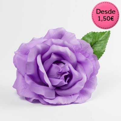 Burgundy and purple Flamenco hair flowers