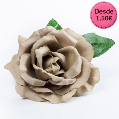 Brown Flamenco hair flowers