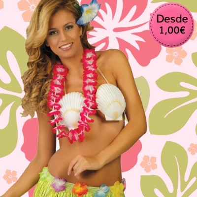 Disfraz hawaiano de mujer para Carnaval