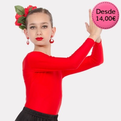 Spanish Flamenco & Sevillanas leotards maillots for girls
